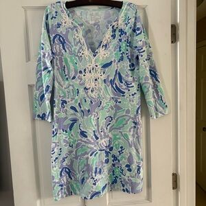 Lilly Pulitzer Marina Dress Lilly’s Lilac Nice Ink Medium